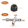 Hobbypark 100pcs Wheel M2.5 Lock Nuts with Wheel Wrench for 1/18 TRX4M Replacement Parts view 2