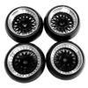 AAGAZA RC Wheel Rim Tires Rc Tires for Wltoys K969 K989 P929 1/28 Scale Buggy Hobby, Black/1524 view 1