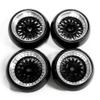 AAGAZA RC Wheel Rim Tires Rc Tires for Wltoys K969 K989 P929 1/28 Scale Buggy Hobby, Black/1524 view 2