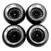 AAGAZA RC Wheel Rim Tires Rc Tires for Wltoys K969 K989 P929 1/28 Scale Buggy Hobby, Black/1524 view 4