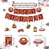 Chilfamy Casino Theme Party Decorations for Men Women, Las Vegas Party Supplies with Happy Birthday Banner, Hanging Swirl Decors, Cake Toppers, Balloons for Adults Casino Poker Game Night Party Events view 4
