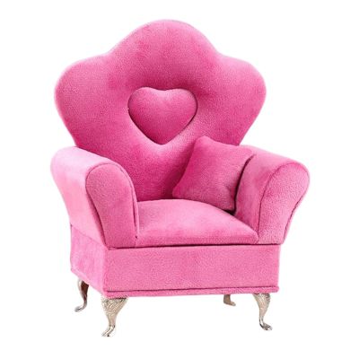 AAGAZA Sofa Couch Jewelry Box, Dollhouse Living Room Decor 12inch Dolls Accessories Jewelry Trinket Box/1542 (Color : Rosa)