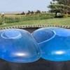 47 Inch Giant Water Bubble Ball, Inflatable Water-Filled Ball Soft Rubber Ball for Outdoor Beach Pool Garden Party Large (Blue) view 1