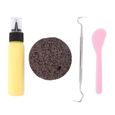 TITA-DONG Picking Stone Kit, Picking Rock Kit Latex Padding Flat Round Stone DIY Relaxing Relief Pick Rock Toy for Adults Teenagers Children for Anxiety Tension Relief Yellow