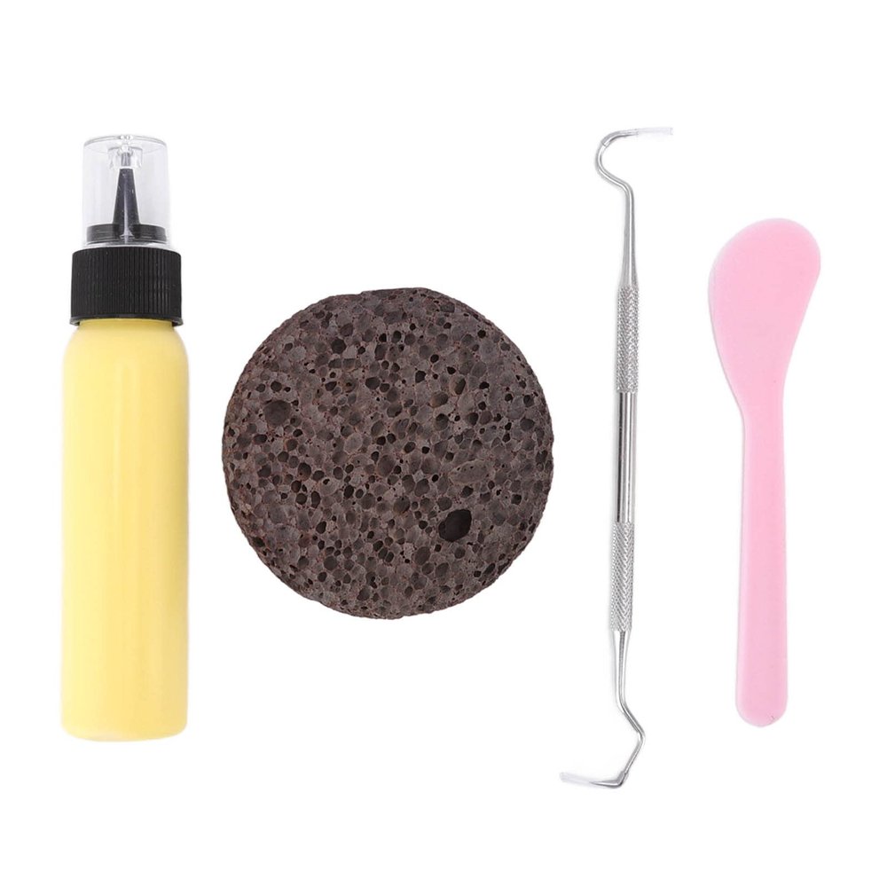 TITA-DONG Picking Stone Kit, Picking Rock Kit Latex Padding Flat Round Stone DIY Relaxing Relief Pick Rock Toy for Adults Teenagers Children for Anxiety Tension Relief Yellow