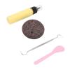 TITA-DONG Picking Stone Kit, Picking Rock Kit Latex Padding Flat Round Stone DIY Relaxing Relief Pick Rock Toy for Adults Teenagers Children for Anxiety Tension Relief Yellow view 3