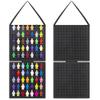 JOYMOMO Hanging Mini Figures Display Case Action Figures Block Removable Case Toy Mini Figure Storage (Without Mini Figures) Black view 1