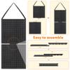JOYMOMO Hanging Mini Figures Display Case Action Figures Block Removable Case Toy Mini Figure Storage (Without Mini Figures) Black view 2