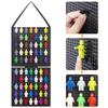 JOYMOMO Hanging Mini Figures Display Case Action Figures Block Removable Case Toy Mini Figure Storage (Without Mini Figures) Black view 4