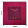 BALIKEN Square 40x40 Inches Texas Holdem Poker Mat and Blackjack Table Top Casino Felt, Portable Casino Mat (Red) view 2