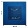 BALIKEN Square 40x40 Inches Texas Holdem Poker Mat and Blackjack Table Top Casino Felt Portable Casino Mat (Blue) view 2
