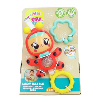 CRY BABIES My Little Cry Babies Lady's Rattle  Discover The Delicious Interactive Game Recommended Age: 3-24 Months. A Perfect Playmate for Early Childhood
