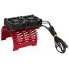 Vomeko 55/56/58mm brushless Motor Cooling Fan Dual Fan Motor heatsink for 1/5 RC car, 8.4V 16000RPM. rc car Parts, Motor Cooler, Cooling System.(Red) view 2