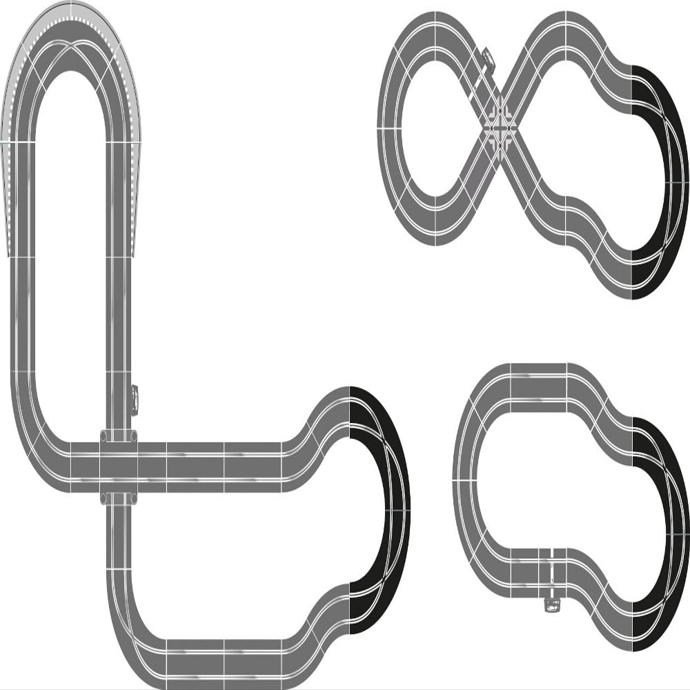 Scalextric Racing Curves Extension Pack 1:32 Slot Race Car Track Accessory C8193