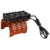 Vomeko 55/56/58mm brushless Motor Cooling Fan Dual Fan Motor heatsink for 1/5 RC car, 8.4V 16000RPM. rc car Parts, Motor Cooler, Cooling System.(Orange) view 2