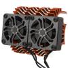 Vomeko 55/56/58mm brushless Motor Cooling Fan Dual Fan Motor heatsink for 1/5 RC car, 8.4V 16000RPM. rc car Parts, Motor Cooler, Cooling System.(Orange) view 4