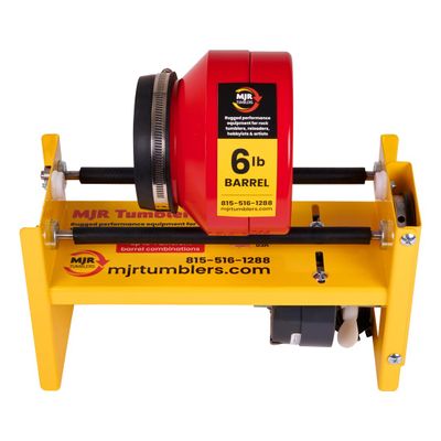 MJR Tumblers Commercial Duty 6lb Rock Tumbler. Capable of Running 4 Different Barrel Sizes & Combinations. Unmatched Quality, Durability & Versatility. MJR is a USA Disabled & Veteran Owned Company.