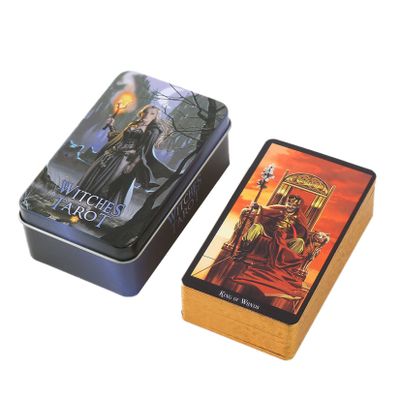 Jayiaine Tarot Cards for Beginner Game,Classic Set with Guide Future, Portable Game Professional Player for Holiday Family Party Playing Card Prophecy Tools,D