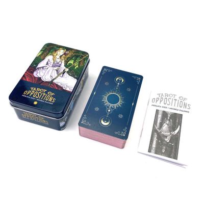 Jayiaine Tarot Cards for Beginner Game,Classic Set with Guide Future, Portable Game Professional Player for Holiday Family Party Playing Card Prophecy Tools,E