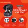 Baby Trend Cover Me 4-in-1 Infant Toddler Convertible Car Seat with Adjustable/Removable Canopy for Sun Protection & 2 Cup Holders, Black view 3