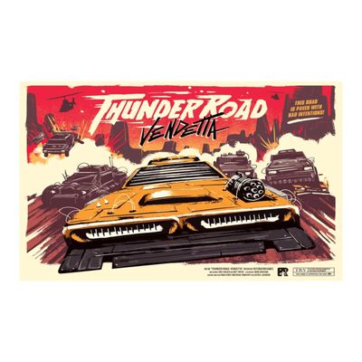 Restoration Games Thunder Road Vendetta - Racing and Strategy Board Game for Adults - Post-Apocalyptic Demolition Derby Racing Game - 2-4 Players - 30-75 Min Playtime - Ages 10+