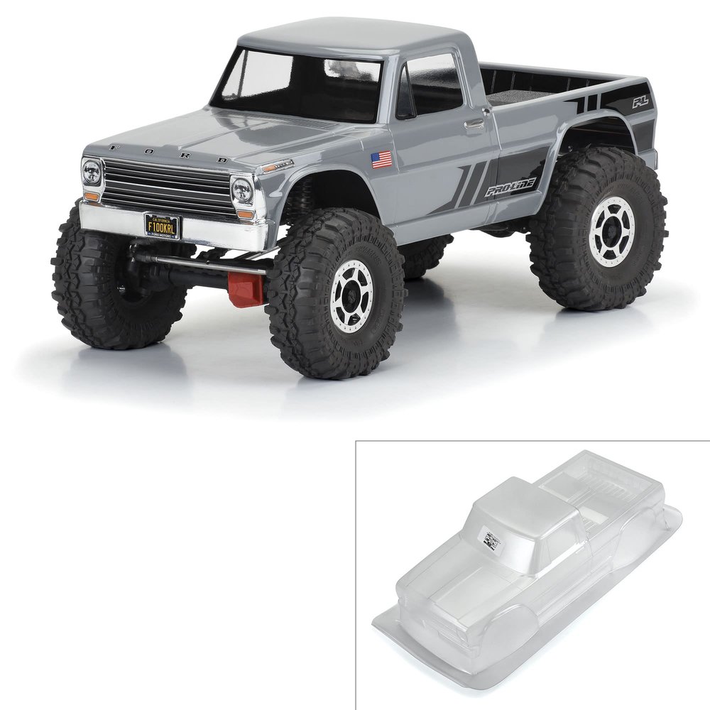 Pro-Line Racing 1/10 1967 Ford F-100 Clear Body 12.3 WB Crwlrs PRO361300 Car/Truck Bodies Wings & Decals
