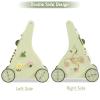 Beright Wooden Baby Walker Push and Pull Learning Activity Walker Kids Activity Toy Multiple Activities Center Develops Motor Skills & Stimulates Creativity(Green) view 4