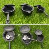 Cayway Miniature Kitchen Accessories Miniature Cookware Accessories Mini Food Accessory Mini Pot Dish Knife Fork for Play Food Toys view 4