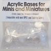Acrylic Bases for Minis and Miniatures - Circular, Square, Oval, Rectangular, Hexagonal |Compatibles with most RPG's and Tabletop Games| (Clear - Circular #1 (20mm x ~2.70mm x 25 units)) view 1