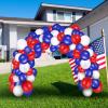 1000 Pcs Latex Balloons 10 Inch Colorful Round Balloons Matte Latex Balloons Thickened Balloons Bulk Pack of Strong Latex Balloons for Wedding Birthday Festival Party Supply (Blue, Red, White) view 3