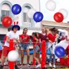 1000 Pcs Latex Balloons 10 Inch Colorful Round Balloons Matte Latex Balloons Thickened Balloons Bulk Pack of Strong Latex Balloons for Wedding Birthday Festival Party Supply (Blue, Red, White) view 4