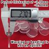 Acrylic Bases for Minis and Miniatures - Circular, Square, Oval, Rectangular, Hexagonal |Compatibles with most RPG's and Tabletop Games| (Clear - Circular #5 (27mm x ~2.70mm x 25 units)) view 4