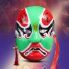 DIKIMO Beijing Opera Mask, Cosplay Mask Halloween Costume Party Props (ZhengLun) view 2
