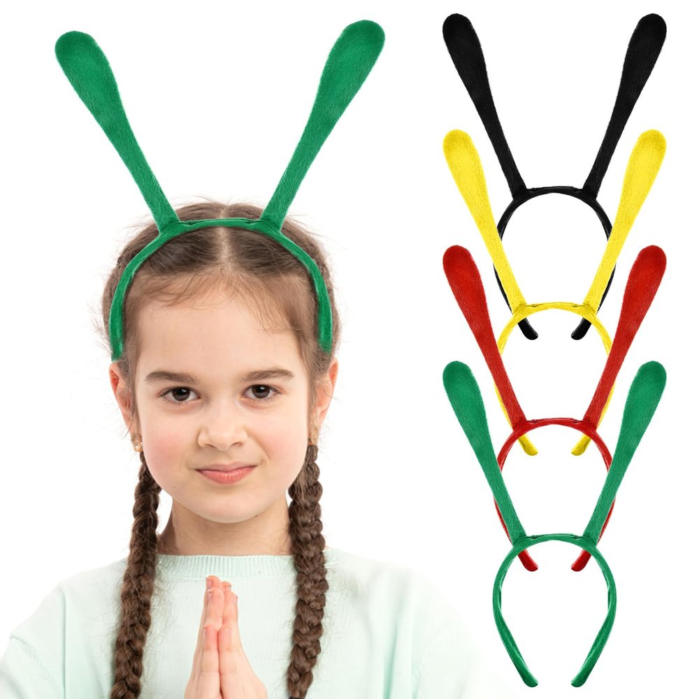 PRETYZOOM 4Pcs Bee Headbands Halloween Party Supplies Tentacle Headbands Antenna Hair Hoop for Girls Cosplay Party Photo Props