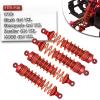 hopsupRC Upgrades Part for 1/10 Rustler/Slash/Stampede/Hoss 4x4 VXL 4wd,Big Bore RC Shock & Front Rear Suspension Arm & Caster Block,Steering Blocks,Rear Stub Axle Carriers,Wheel Hex,Red view 2