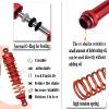 hopsupRC Upgrades Part for 1/10 Rustler/Slash/Stampede/Hoss 4x4 VXL 4wd,Big Bore RC Shock & Front Rear Suspension Arm & Caster Block,Steering Blocks,Rear Stub Axle Carriers,Wheel Hex,Red view 4
