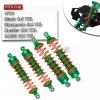 hopsupRC Upgrades Part for 1/10 Slash/Rustler/Stampede/Hoss 4x4 VXL 4wd,Full Metal Big Bore RC Shock Absorber & Alloy Steering Blocks Caster Blocks C-Hubs Stub Axle Carriers,Wheel Hex,Green view 2