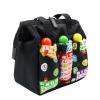 Yuanhe Bingo Dauber Tote Bag - Black Bingo Pattern Handle Bag with Zipper and 6 Pockets view 1