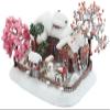 3D Metal Puzzle Snow Town Model Kits with LED and Tools, DIY Assembly Architecture 3D Metal Model Kits to Build for Adults - 205 Pieces view 1