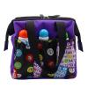 Yuanhe Bingo Dauber Tote Bag - Purple Bingo Pattern Handle Bag with Zipper and 6 Pockets view 2