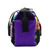 Yuanhe Bingo Dauber Tote Bag - Purple Bingo Pattern Handle Bag with Zipper and 6 Pockets view 3