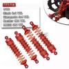hopsupRC Upgrades Part for 1/10 Slash/Rustler/Stampede/Hoss 4x4 VXL 4wd,Full Metal Big Bore RC Shock Absorber & Alloy Steering Blocks Caster Blocks C-Hubs Stub Axle Carriers,Wheel Hex,Red view 2