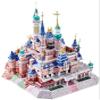 3D Metal Puzzle Fantasy Castle Model Kits with LED and Tools, DIY Assembly Architecture 3D Metal Model Kits to Build for Adults - 298 Pieces view 1