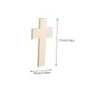 COHEALI 50pcs Wooden Cross Ornaments for Boys and Girls Painting Unfinished Craft Slices for Creative Projects and Home Decor view 2