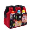 Yuanhe Bingo Dauber Tote Bag - Red Bingo Pattern Handle Bag with Zipper and 6 Pockets view 1