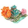 3D Metal Puzzle Osaka Castle Model Kits with LED and Tools, DIY Assembly Architecture 3D Metal Model Kits to Build for Adults - 180 Pieces view 1
