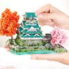 3D Metal Puzzle Osaka Castle Model Kits with LED and Tools, DIY Assembly Architecture 3D Metal Model Kits to Build for Adults - 180 Pieces view 4