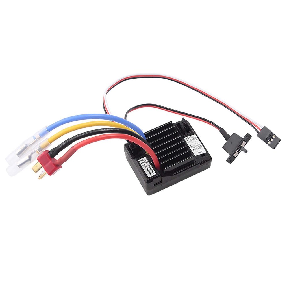 LAFEINA 60A Waterproof Brushed ESC Electric Speed Controller Replacement for 1/10 RC Truck Off-Road Car RC Boat