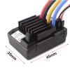 LAFEINA 60A Waterproof Brushed ESC Electric Speed Controller Replacement for 1/10 RC Truck Off-Road Car RC Boat view 4