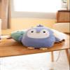 CASAGOOD Soft Flat Purple Penguin Plush Hugging Pillow Cute Blue Penguin Stuffed Animal with Crown Plushies Toys Kids Anime Cushion for Birthday, Valentine's Day, Christmas...16.5 Inch view 4